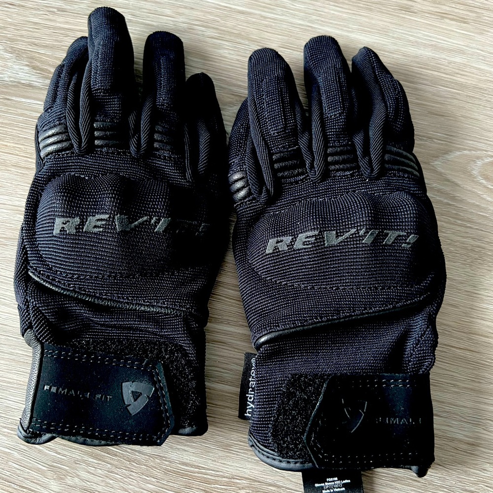 Rev’It! Motorcycle leather gloves women size XS black